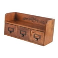 thumbnail image 4 of Zxpjkyu Wooden Storage Box with 3 Drawers Decorative Home Rack Desk Office Organizer for, 4 of 9