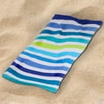 thumbnail image 5 of Cotton Beach Towel, 28x60, Mainstays, Blue Ombre, 5 of 5