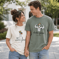 thumbnail image 5 of Goose Couple Comfort Colors Shirt, Personalized Mama Goose Dada Goose Tee, Funny New Parents Gift, Pregnancy Announcement Outfit Set, 5 of 7