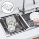 thumbnail image 4 of Estante de secado extensible multifunción sobre el fregadero, cuenco para cubiertos, tazas, soporte para utensilios de , es 270 mm Macarena rejilla para secar platos, 4 of 8