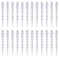 thumbnail image 2 of Christmas Icicle Ornaments-24 Pcs Transparent Plastic Hanging Icicle Drops,Tree/Wedding Decor Safeglitz, 2 of 9