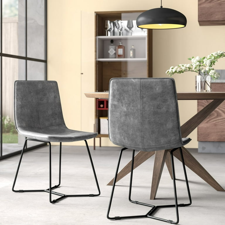 Adelyn Upholstered Dining Chair Upholstery Material Faux leather