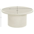 thumbnail image 3 of Meridian Furniture Emara Cream Concrete Indoor / Outdoor Coffee Table, 3 of 6