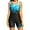 Geometric, variant on Charmo Women Boyleg One Piece Swimsuit Racerback Athletic Training Bathing Suit