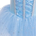 thumbnail image 5 of QEFJNO 3-8Y Little Girls Snow Princess Leotards Ballet Dance Dress Kids Ballerina Tutu Dresses, 5 of 8