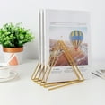 thumbnail image 6 of Visland Magazine Holder,5 Slot Metal Vinyl Record Stand Holder Triangle File Holder Newspaper Holder Photography Props for Office Home, 6 of 9