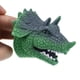 thumbnail image 3 of Partheme Novelty Toys 3 Counts Green Hand Puppets Role Play Realistic Dinosaur Finger Glove Toys green, 3 of 8