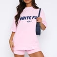 thumbnail image 2 of Promotions Chandail en Molleton Renard Blanc T-Shirts Oversize pour Femmes Manches Courtes Col Rond Hauts d'Été Décontractés Tee-Shirts Basiques Vêtements Tendance 2024 T-Shirts Graphiques pour Femmes Rose TG Liquidation, 2 of 6