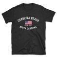 thumbnail image 1 of Carolina Beach North Carolina Patriot Men's Cotton T-Shirt, 1 of 1