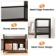 thumbnail image 4 of 4 - tier estante industrial de libros - 70.87 in de altura rustic para exposición rack gabinete in retro brown para dormitorio, sala de estar, y oficina en casa, 4 of 8