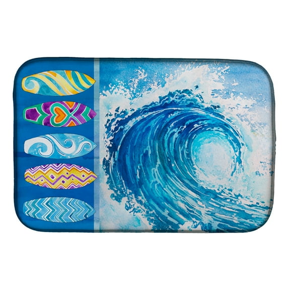 Surf Boards and Wave Dish Drying Mat