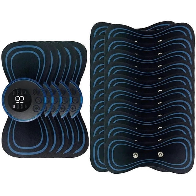 20PCS Electric Neck Massager Smart Portable EMS Rechargeable Microcurrent Cervical Massage Patch for Muscle Relaxation