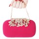 thumbnail image 4 of Bolso para vestido de noche para mujer, cierre de flores, bolso de mano con cristales de estrás, adecuado para fiestas de boda, 4 of 5