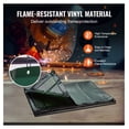thumbnail image 4 of Welding Screen 6x6ft with Frame, Flame-Resistant Welding Curtain, Mobile Welding Protection with Wheels, UV Protection, Workshop Industrial Use, Green, 4 of 7