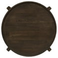 thumbnail image 4 of Pemberly Row Transitional Round Solid Wood End Table in Dark Brown, 4 of 7