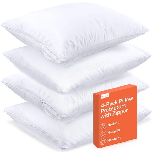 Juego de 4 protectores de almohada Niagara Sleep Solution, tamaño king