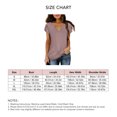 thumbnail image 5 of Tops de verano para mujer, camisa informal de Color puro con cuello en V y mangas de pétalos recortadas de Jacquard para fiesta, oficina y compras, 5 of 5
