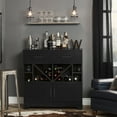 thumbnail image 5 of South Shore Vietti Bar Cabinet with Drawers, Black Oak, 5 of 12