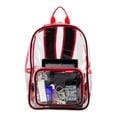 thumbnail image 5 of Eastsport Spark Clear Backpack, Red/Black, 5 of 7