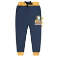 thumbnail image 2 of QEFJNO Toddler and Little Boys Cotton Pull On Active Jogger Pants Casual Sweatpants with Drawstring 1Pcs Navy Digger 3T, 2 of 6