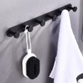 thumbnail image 4 of BAETEUY Hanger Hook Punch-free Wall Mounted Strong Load Bearing 5/6 Hooks Storage Organizer Hook Household Products, 4 of 7