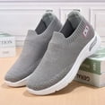 thumbnail image 3 of LYU Women's One-Step Sneakers, Women's Breathable Sneakers, Soft Sole, Comfortable, gray, Size 8, 3 of 6