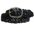 thumbnail image 2 of 1 1/2" (37 mm) Women's Oval Braided Woven Leather Belt, 2 of 2