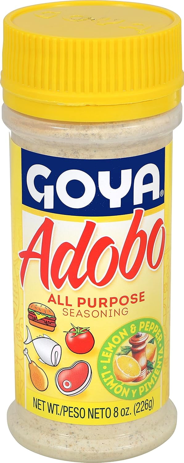 Ultimate Goya Seasoning Box – 7-Pack Variety: Five Adobo favorites – All Purpose with Pepper , Without Pepper , with Sazón, Lemon & Pepper, and with Cumin – plus two Sazón classics