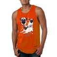 thumbnail image 1 of If It's Not a Pug It's Just a Dog Gift | Mens Dog Lover Graphic Tank Top, Orange, 3XL, 1 of 3