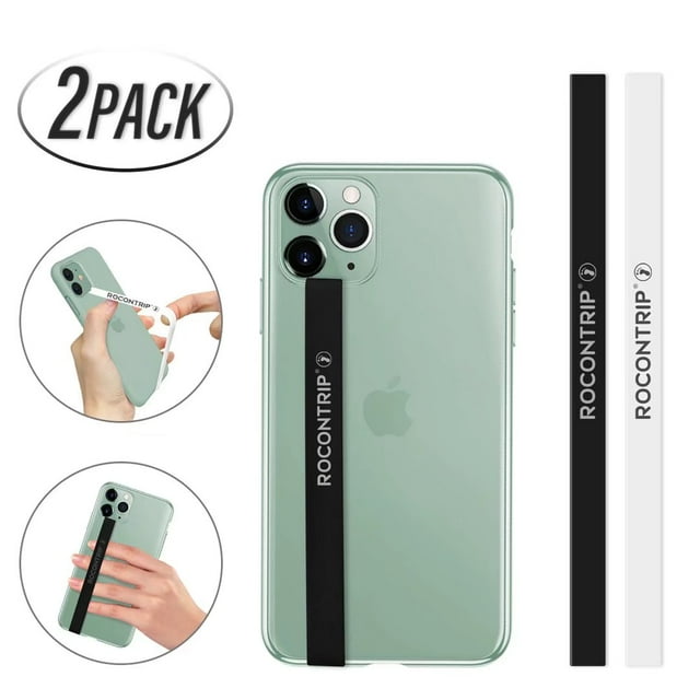 ROCONTRIP Phone Strap Universal Silicone Phone Grips Elastic Stretching Hand Strap for Most Cell Phone Case Secure Lightweight Silicone Phone Grip Finger Strap