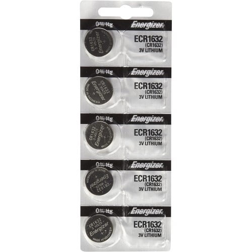 Energizer CR1632 Lithium Coin Cell Batteries, 5 Pack
