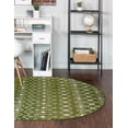thumbnail image 2 of Rugs.com Moroccan Trellis Collection Rug – 5' x 8' Oval Green Medium Rug Perfect For Living Rooms, Large Dining Rooms, Open Floorplans, 2 of 7
