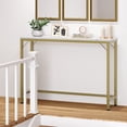 thumbnail image 3 of Narrow Console Table, Sofa Table, 39.4" Behind Couch Table Hallway Table for Entryway Living Room, Gold, 3 of 6