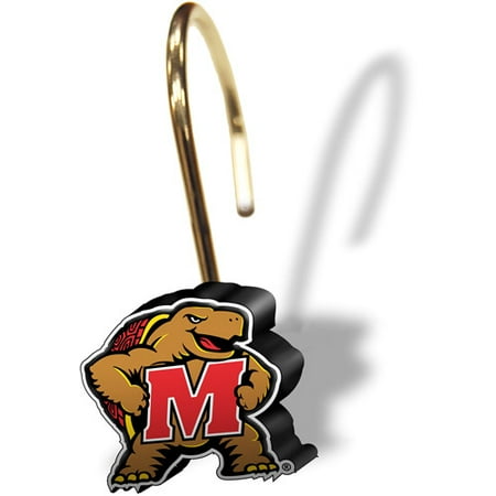 Ncaa Maryland Terrapins Shower Curtain Rings Set Of 12 Walmart Com