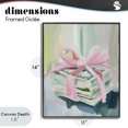 thumbnail image 4 of Stupell Industries Art Deco Pink Bow Cash Bundle Black Framed Giclee Art, 11 x 14, by The Prints Vibe, 4 of 8