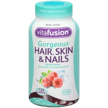Vitafusion Gorgeous Hair, Skin & Nails Multivitamin Gummy Vitamins, (Best Gummies For Hair Growth)