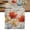 Orange Red, variant on Blue Yellow Tulips Cotton Linen Table Runner for Dining Kitchen, Retro Farmhouse Flower Barn Doors Wooden Wedding Outdoor Party Tablerunners, Dresser Scarf Coffee Tablecloth Runners 13x36 Inches