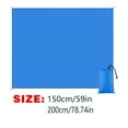 thumbnail image 3 of Outdoor Picnic Blanket Waterproof Sandproof Mat | Large 200cm x 140cm | Thick 3-Layer Design | Easy Clean Travel, Camping, Beach Rug | Multi-Purpose Outdoor Carpet | Fits 4-6 Adults, 3 of 4