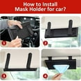 thumbnail image 3 of 2pcs Car Tissue Holder Car Tissue Box Leather Car Visor Mask Holder Tissue Paper Storage Case, 3 of 5
