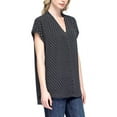 thumbnail image 2 of Pleione Chemise à Imprimé Henley avec Poche Poitrine sur le devant, Imprimé Virgule, XX-Large, 2 of 7