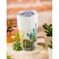 thumbnail image 2 of Cypress Double Wall Ceramic Companion Cup with Tritan Lid, 13 Oz, Watercolor Desert Cactus, 2 of 3