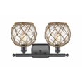 thumbnail image 2 of Innovations Lighting - Farmhouse Rope - 2 Light Bath Vanity In Industrial, 2 of 2
