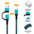 thumbnail image 5 of Cable USB C a C QQLIKE de 60 W, paquete de 3 unidades, carga rápida, 1,8 m, 5 of 5