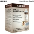 Keurig 3 month Brewer Maintenance Kit, with Rinse Pods, Descale