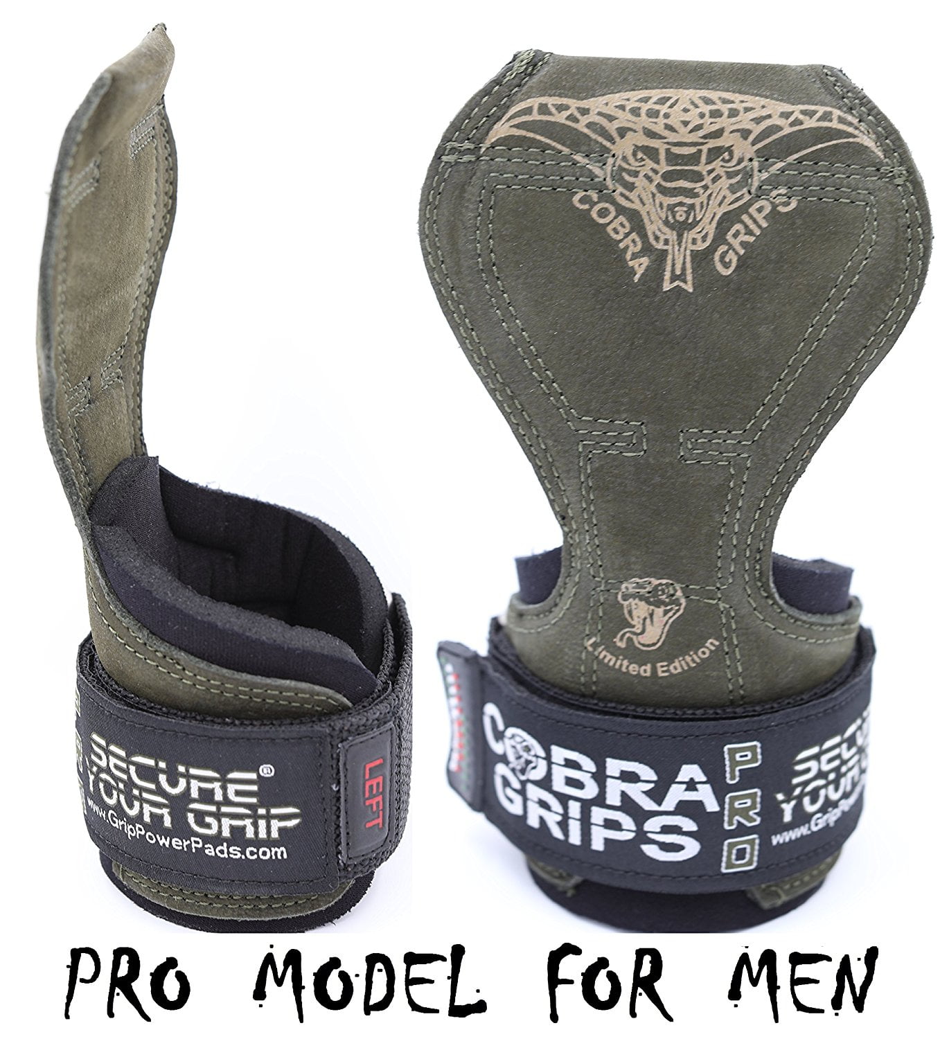 Cobra Grips PRO Weight Lifting Gloves Heavy Duty Straps Alternative