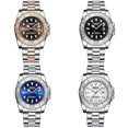 thumbnail image 2 of Reloj de cuarzo BINBOND B930 Gear, Color: Acero blanco-Negro Acero blanco-Negro, 2 of 5