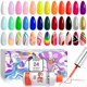 thumbnail image 1 of Set de esmaltes en gel para decoración de uñas RARJSM, 24 colores, 8 ml, UV o LED, remojo, 1 of 8