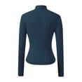 thumbnail image 5 of Kcolen Long Sleeve Shirts for Women High Neck Slim Fit Stretch Casual Basic Solid Color Tee Shirt Fall Fashion Basic Top Womens Going Out Outfits, 5 of 6