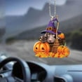 thumbnail image 4 of Halloween Pumpkin Car Home Pendant Auto Interior Decoration Car Hanging Ornament Car Rearview Mirror Pendant for Home Bedside Office Style A, 4 of 7