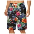 thumbnail image 3 of XINPING Board Shorts Men's Fashion Floral Swim Trunks Quick-Dry Spring Break Swim Trunks with Pockets Upf 50+ Sun Protection Fishing Shorts for Men, 3 of 5
